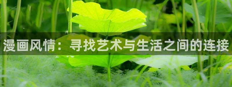 漫蛙漫画官方：漫画风情：寻找艺术与生活之间的连接