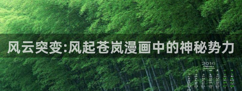 漫蛙.apk：风云突变:风起苍岚漫画中的神秘势力